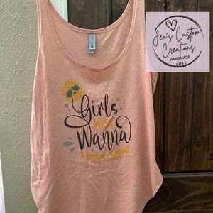 Womens tank, size S, Very soft Next Level brand, sublimated, new